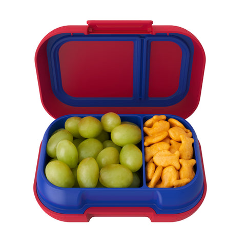 Bentgo Kids Snack two-compartment bento box keeps snacks organized and fresh.