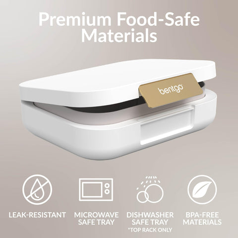 Airtight silicone seal and leak-resistant lid keep foods secure during commutes