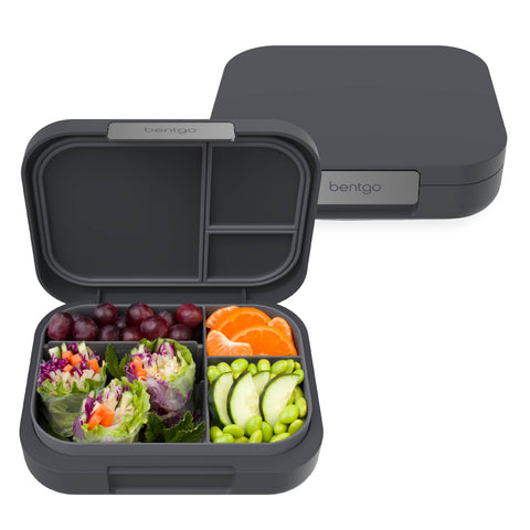 Bentgo Modern lunch box front view in dark gray, sleek and portable for organized meals.