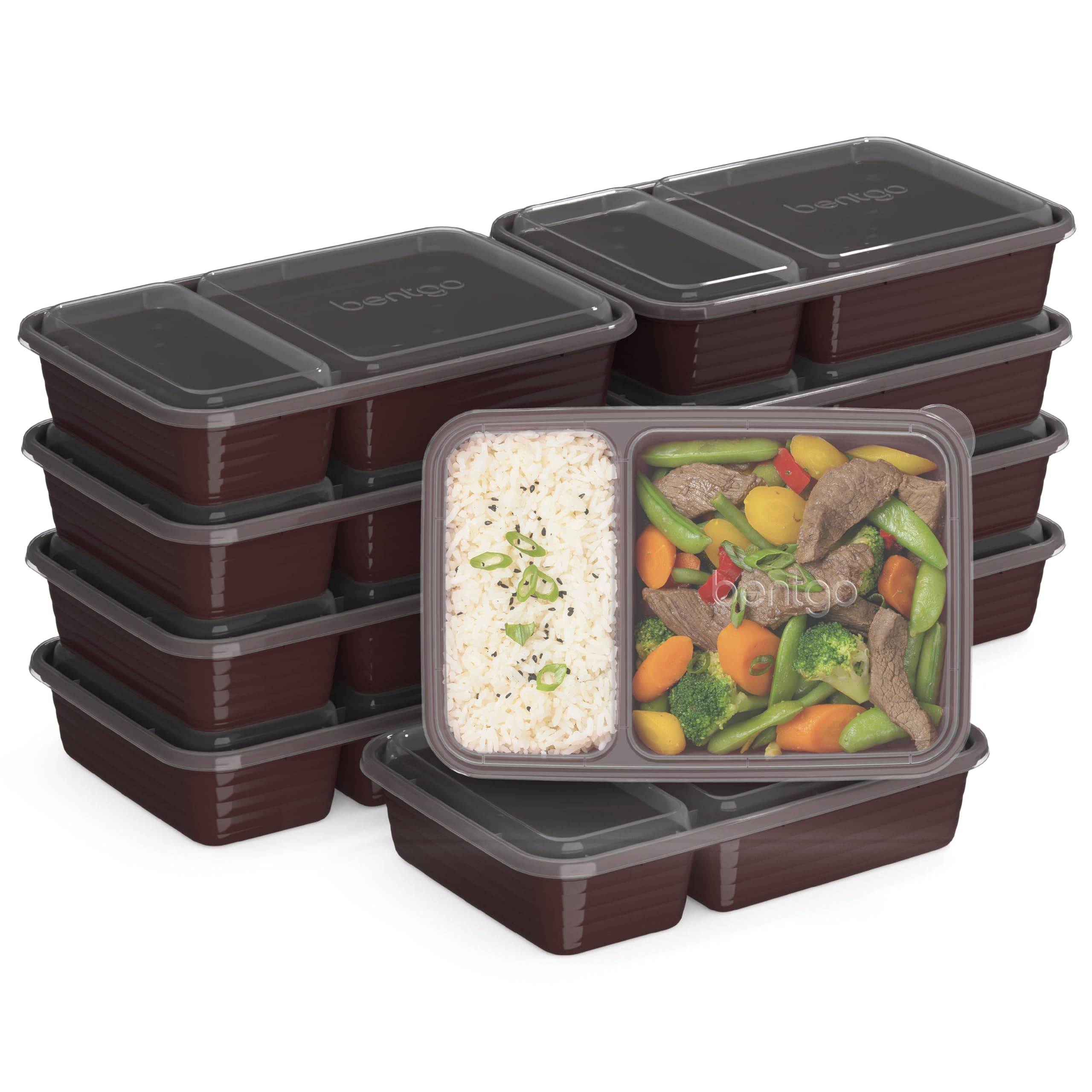 Bentgo Prep 20-piece set with lids for organized, portable meals.