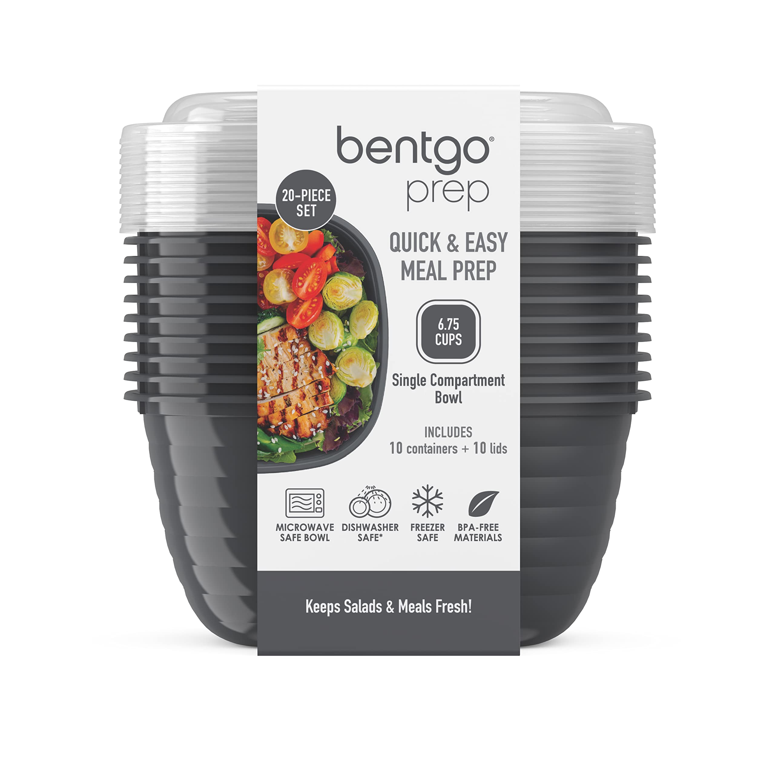 Bentgo Prep 20-piece set for organized weekly meal prep