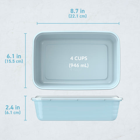 Bentgo Prep 4-cup capacity ideal for portion-controlled meals.