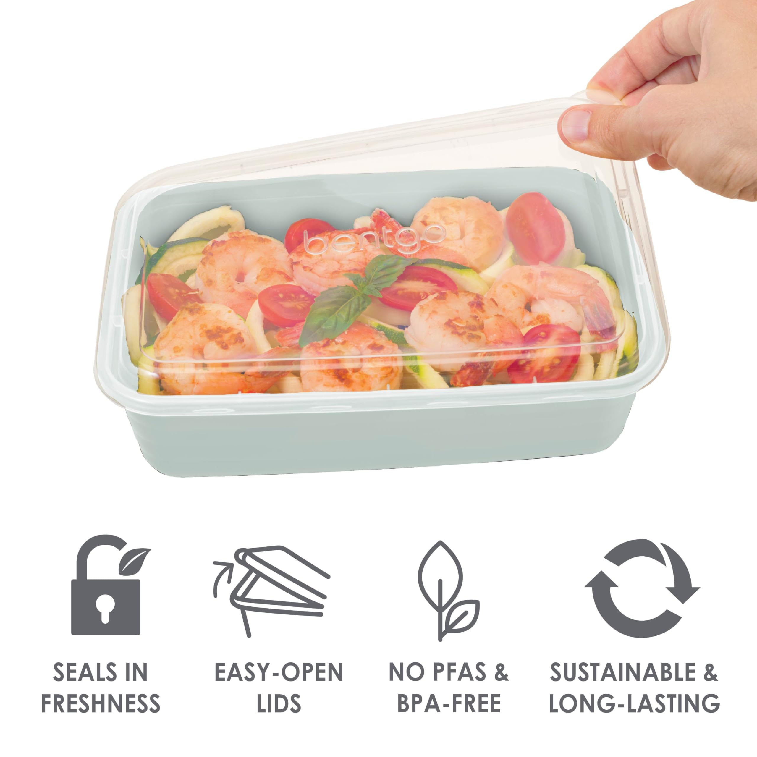 Bentgo Prep microwave safe container heats meals quickly and safely