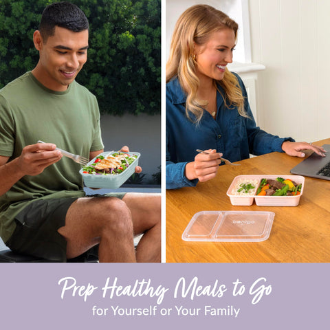 Bentgo Prep three compartment trays keep meals organized for busy days