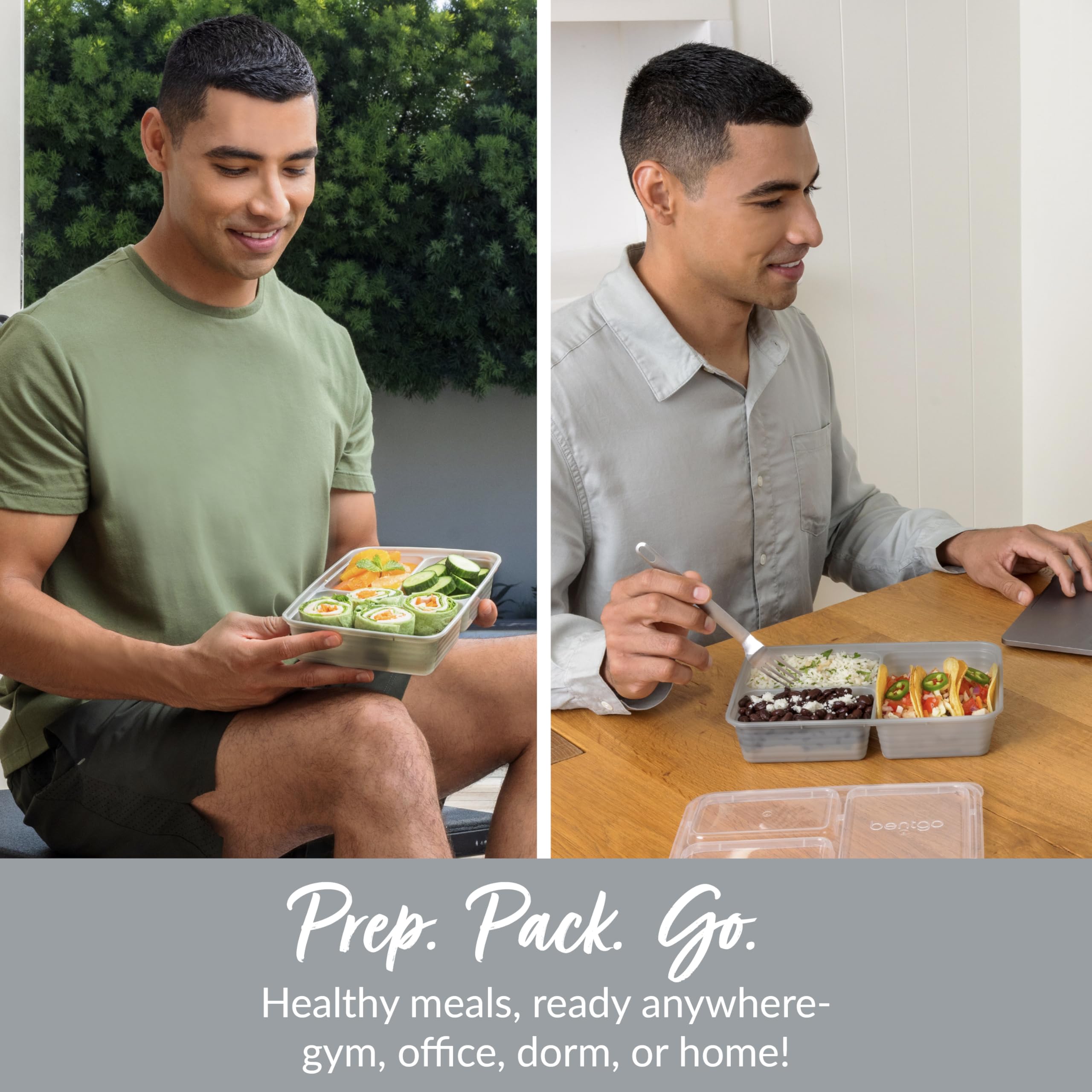 Bentgo Prep custom-fit lids seal freshness, reducing spills during transport.