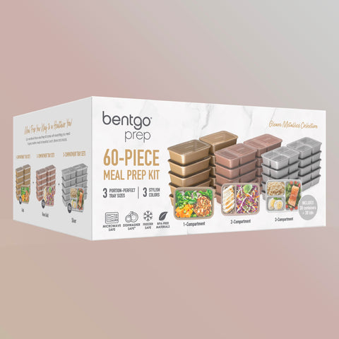Bentgo Prep dishwasher-safe collection simplifies cleanup after meal prep.
