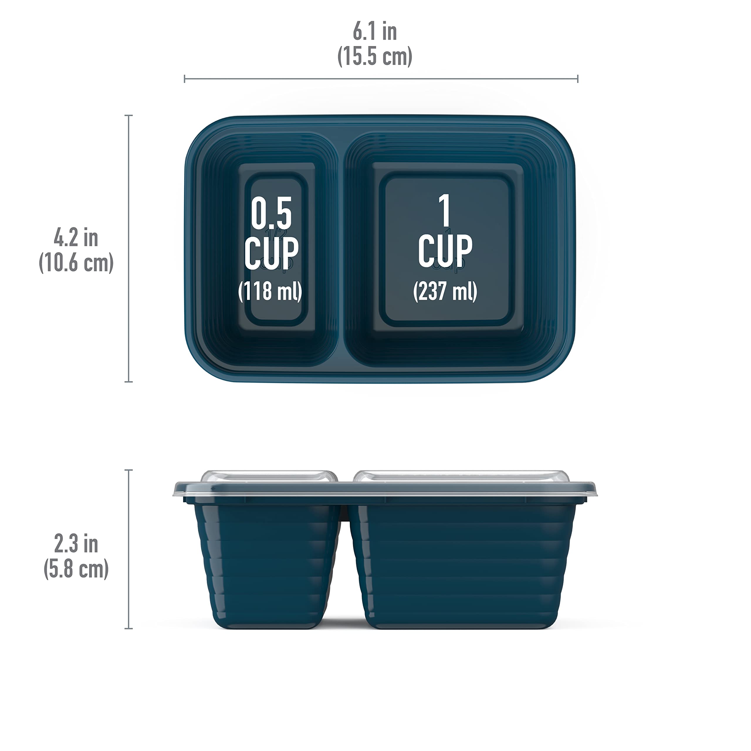 Bentgo Prep top-shelf dishwasher-safe trays simplify cleaning.