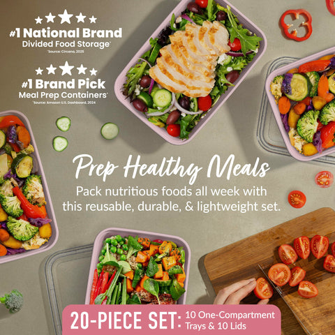 Bentgo Prep tray with embossed measurements for precise portions