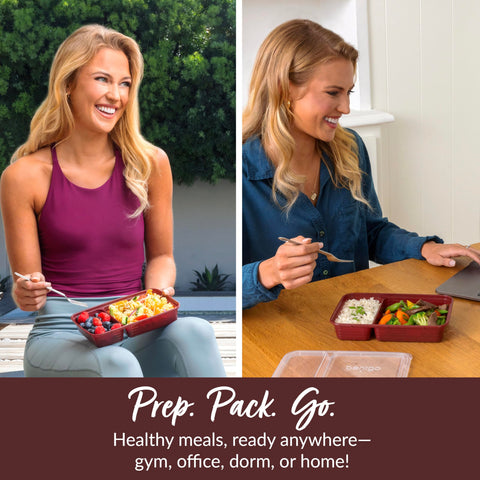 Bentgo Prep embossed measurements aid precise portions every day.
