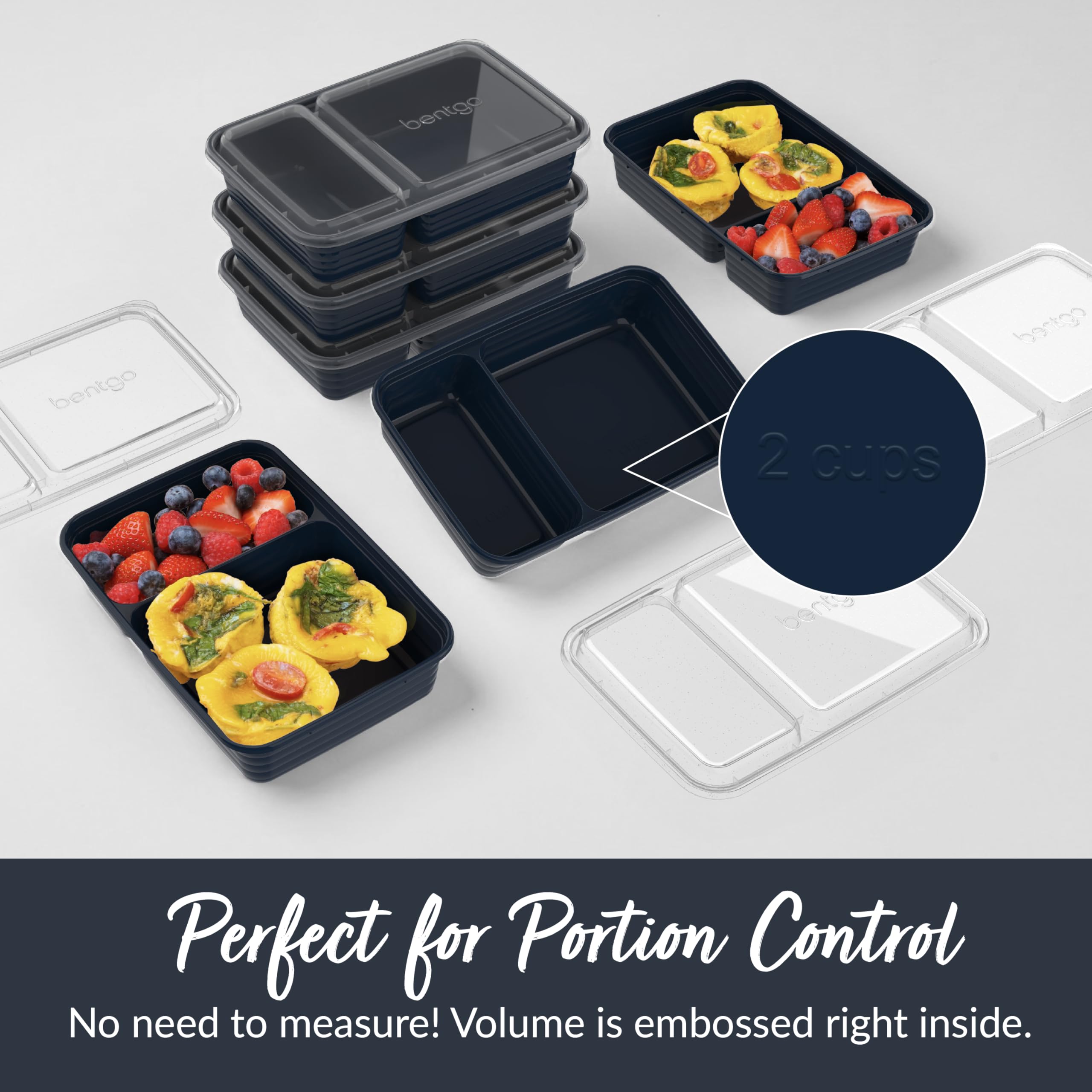 Bentgo Prep freezer-safe containers keep meals fresh.