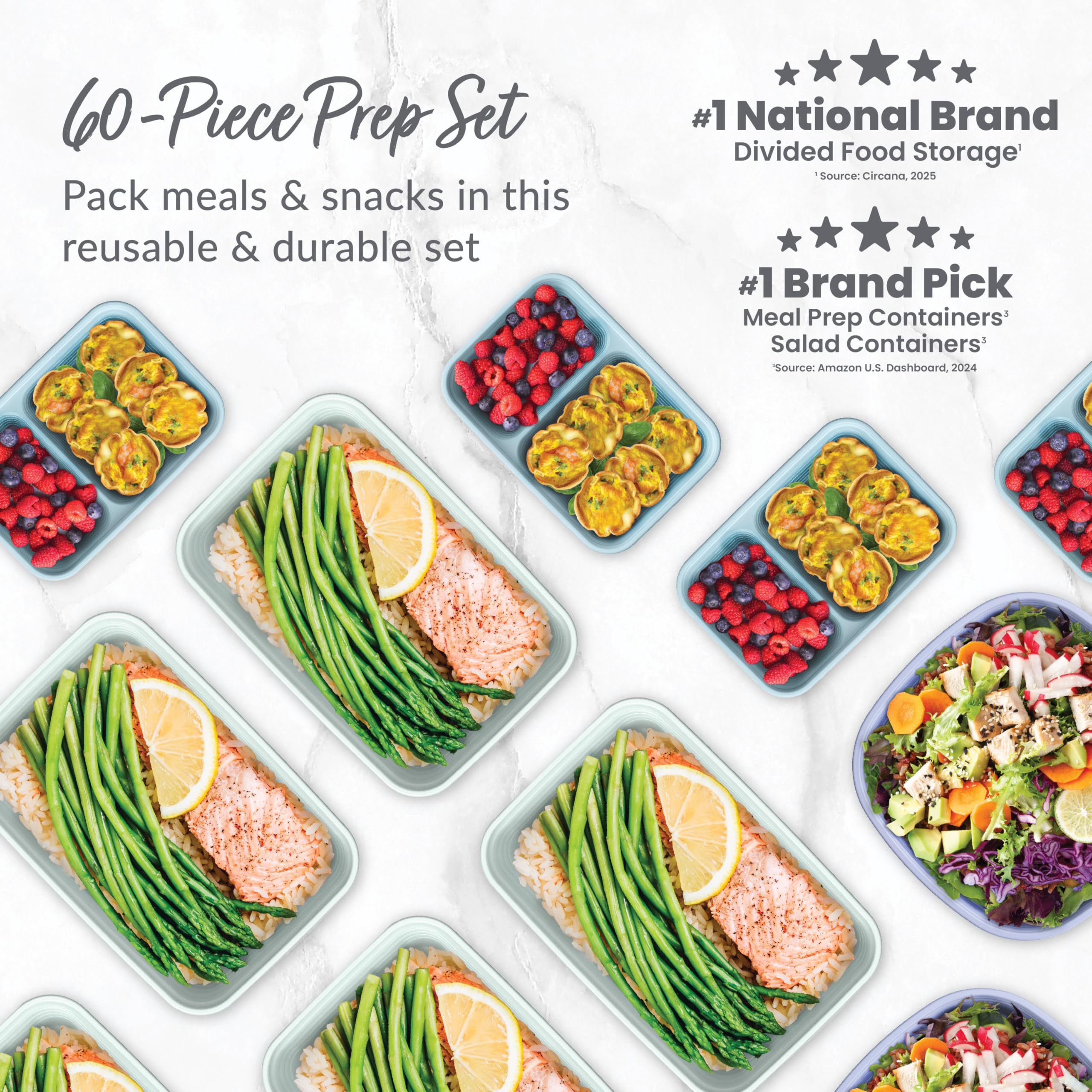 Bentgo Prep lids close-up demonstrating secure seal for freshness