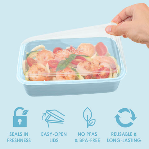 Bentgo Prep microwave, freezer, and dishwasher safe trays simplify cooking and cleanup.