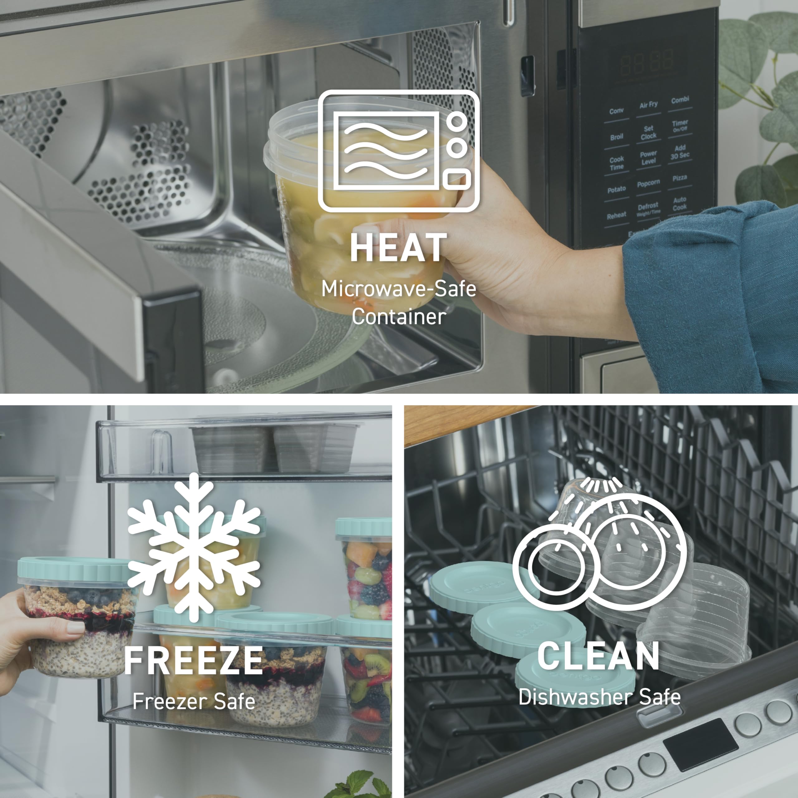 Bentgo Prep microwave-safe container for quick reheating.