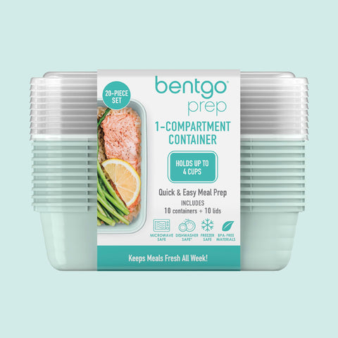 Bentgo Prep mint color keeps kitchen organized with a fresh look.