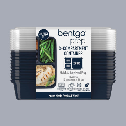 Bentgo Prep navy blue color adds durable style to your lunch set.
