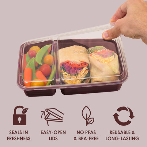 Bentgo Prep PFAS- and BPA-free materials ensure durable reuse.