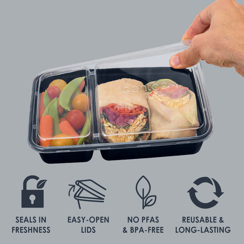 Bentgo Prep PFAS- and BPA-free materials for reusable containers.