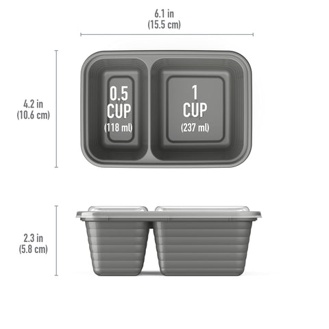 Bentgo Prep portable snack container ready for backpack or gym bag.