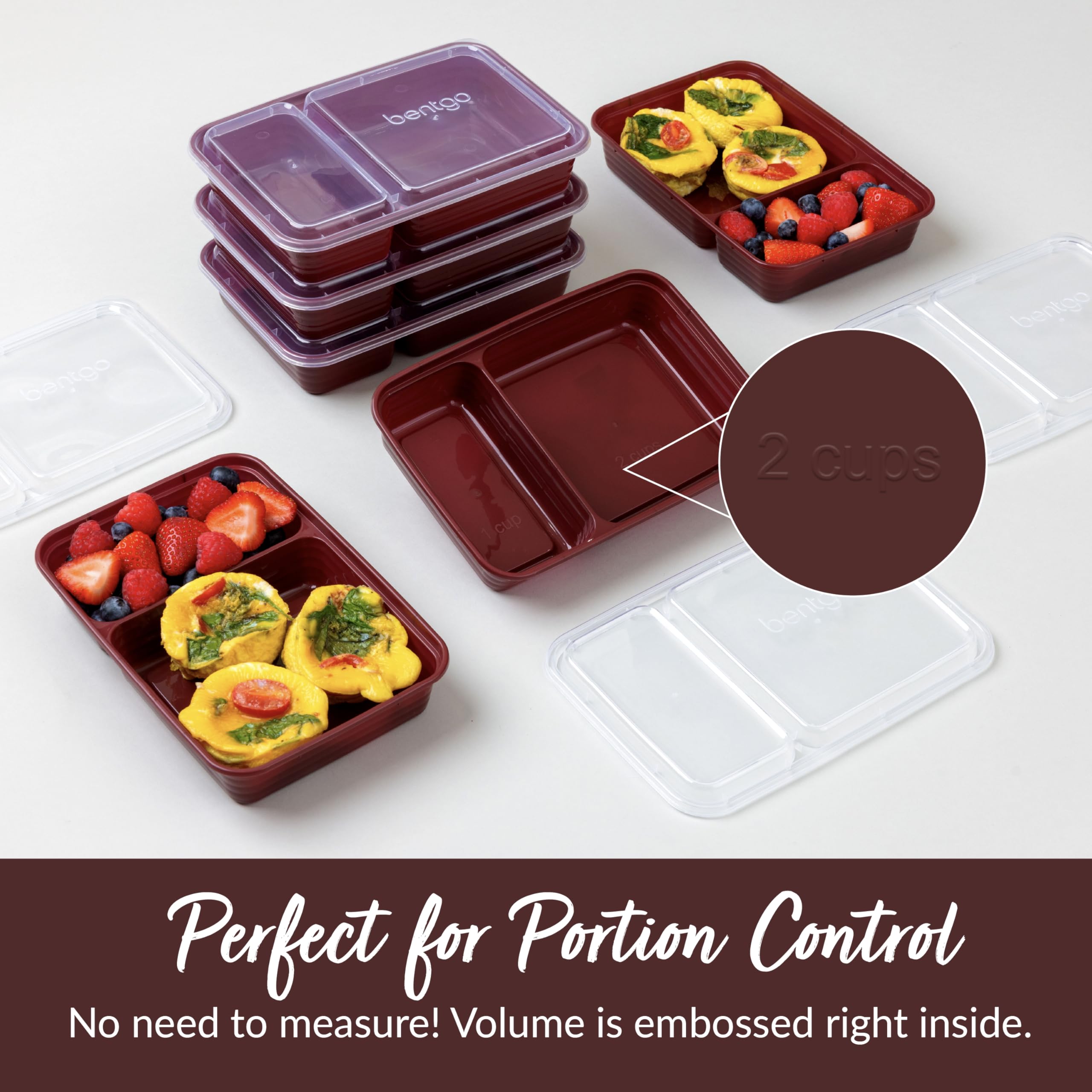 Bentgo Prep stackable lids seal freshness and save fridge space.