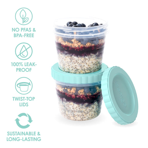 Bentgo Prep stackable design saves cabinet space.