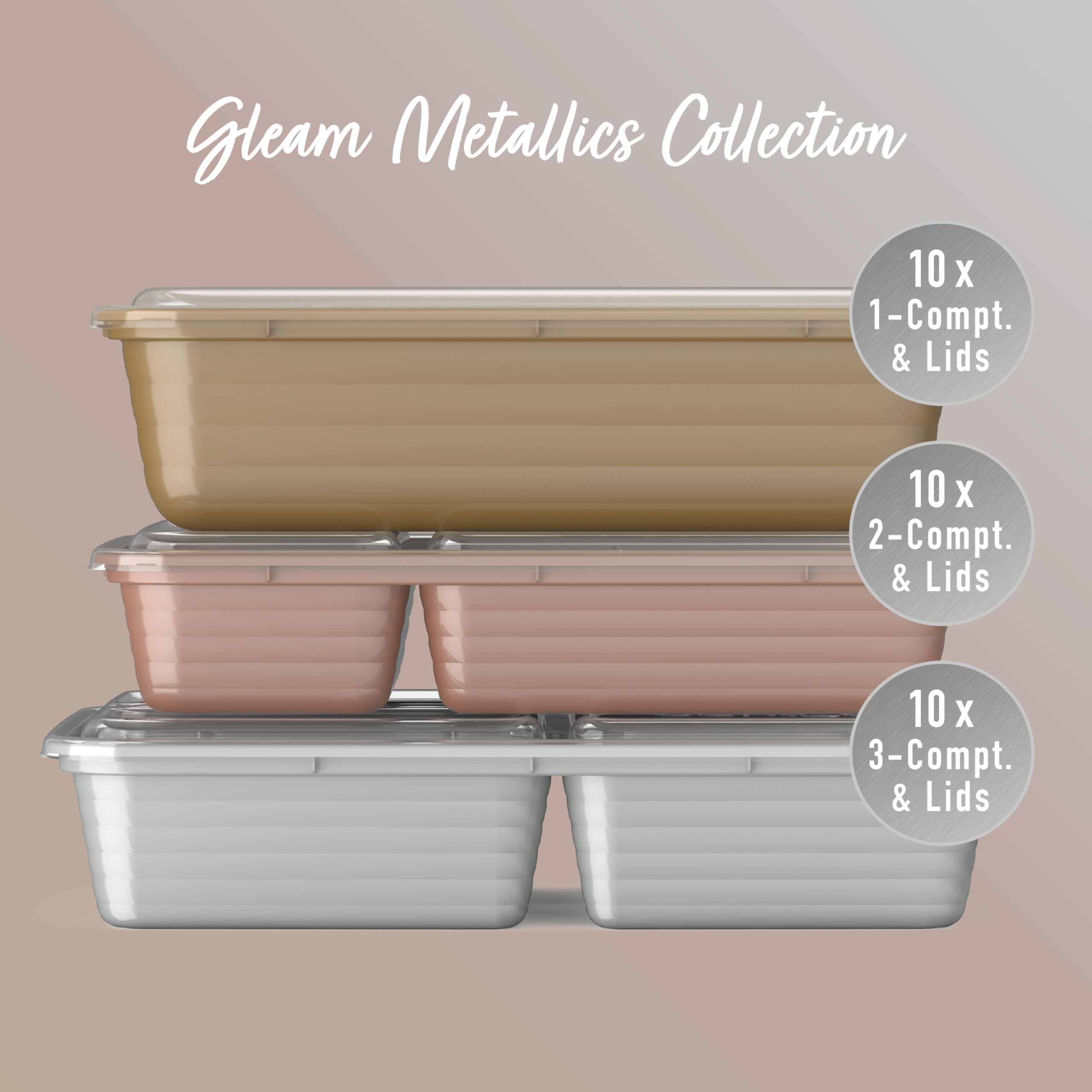 Bentgo Prep three-compartment tray supports varied meals and portions.