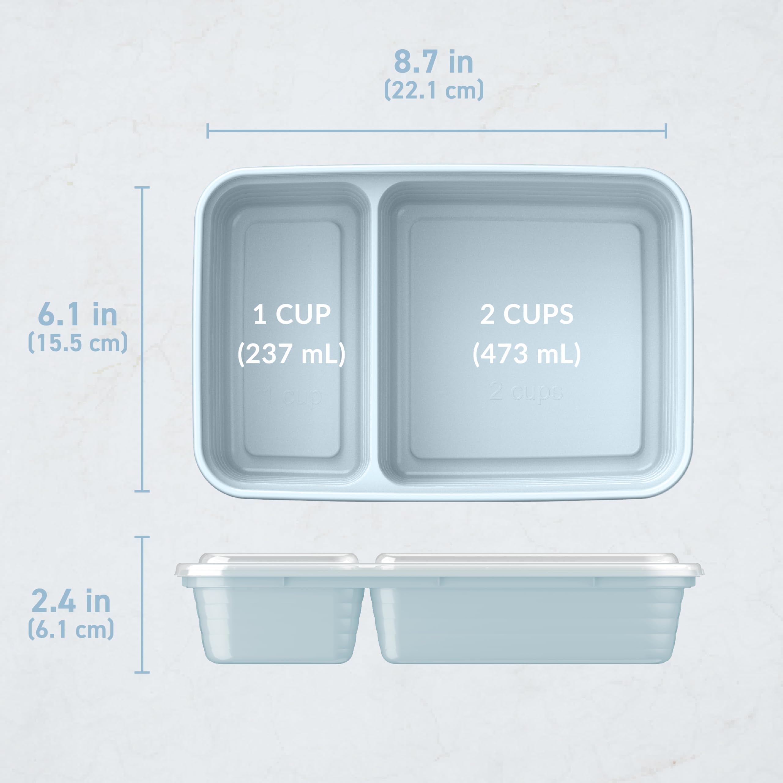 Bentgo Prep lids are top-shelf dishwasher safe for easy cleanup.