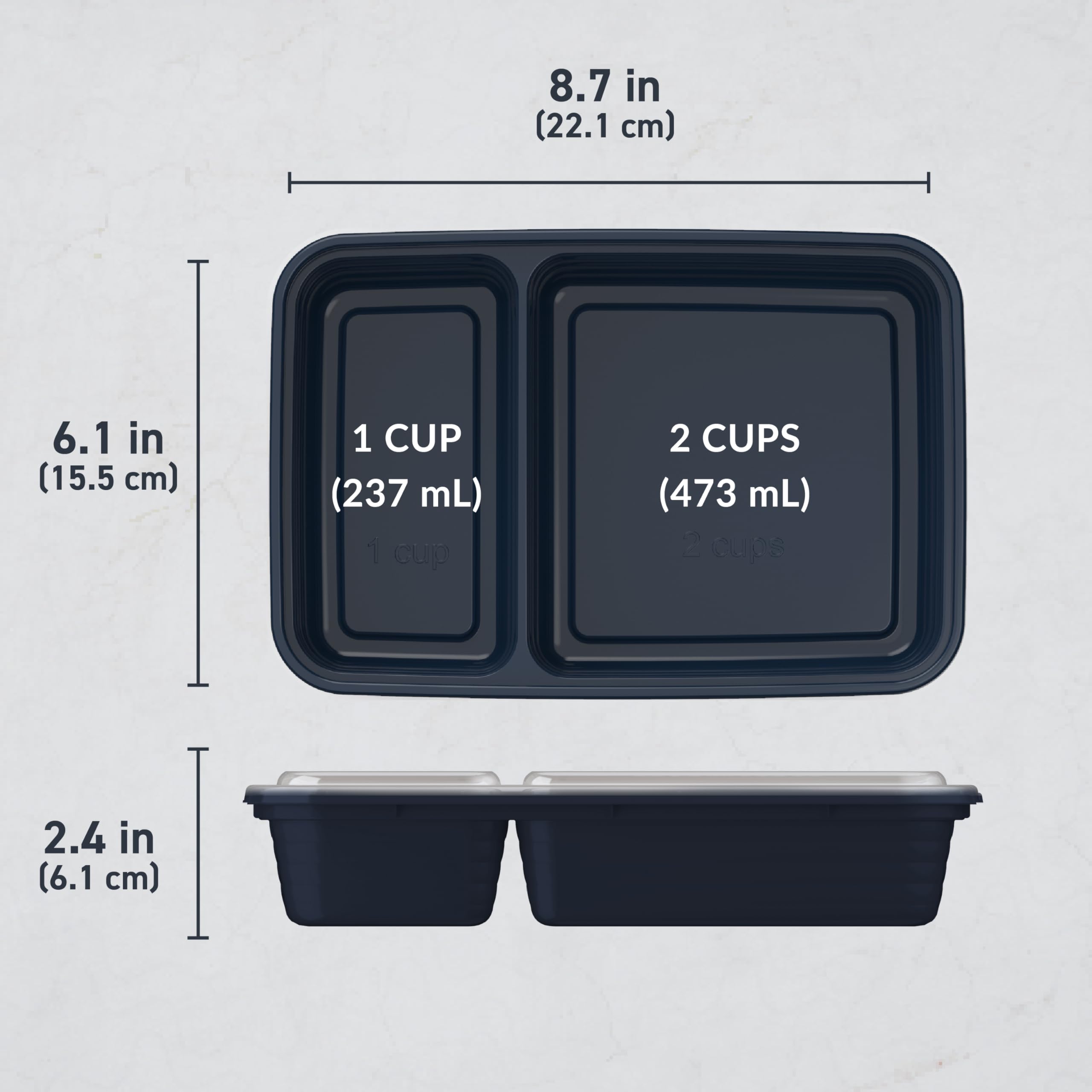Bentgo Prep top-shelf dishwasher-safe trays with lids for easy cleaning.