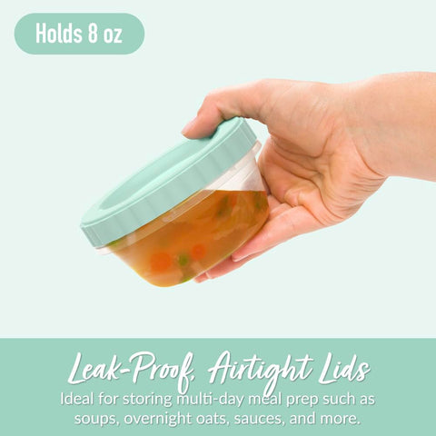 Bentgo Prep twist-top lids keep contents secure and spill-free during transport.