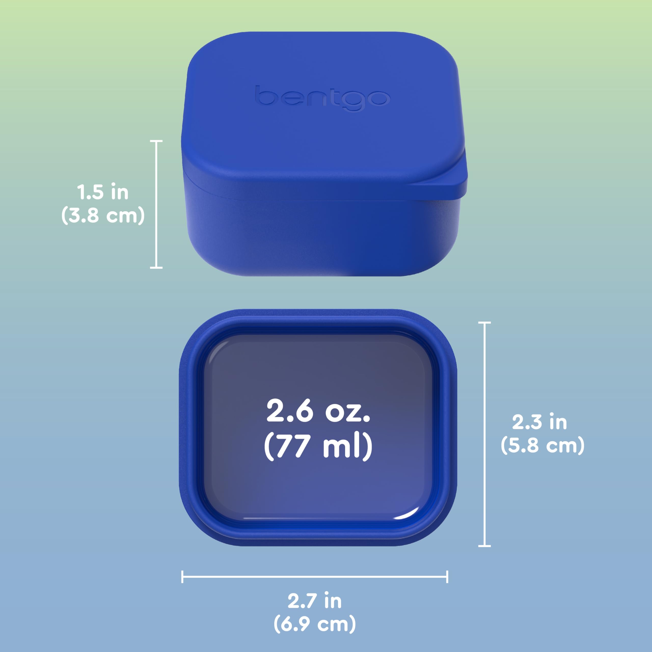 Bentgo Sidekicks are freezer-safe for freezing purees or ice cubes.