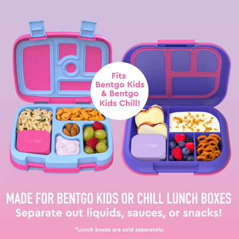 Close-up of Bentgo Sidekicks leak-proof lid on silicone container