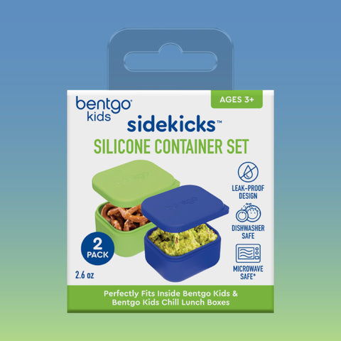 Bentgo Sidekicks versatile dipping cups for yogurt, nuts, fruits, or crackers.