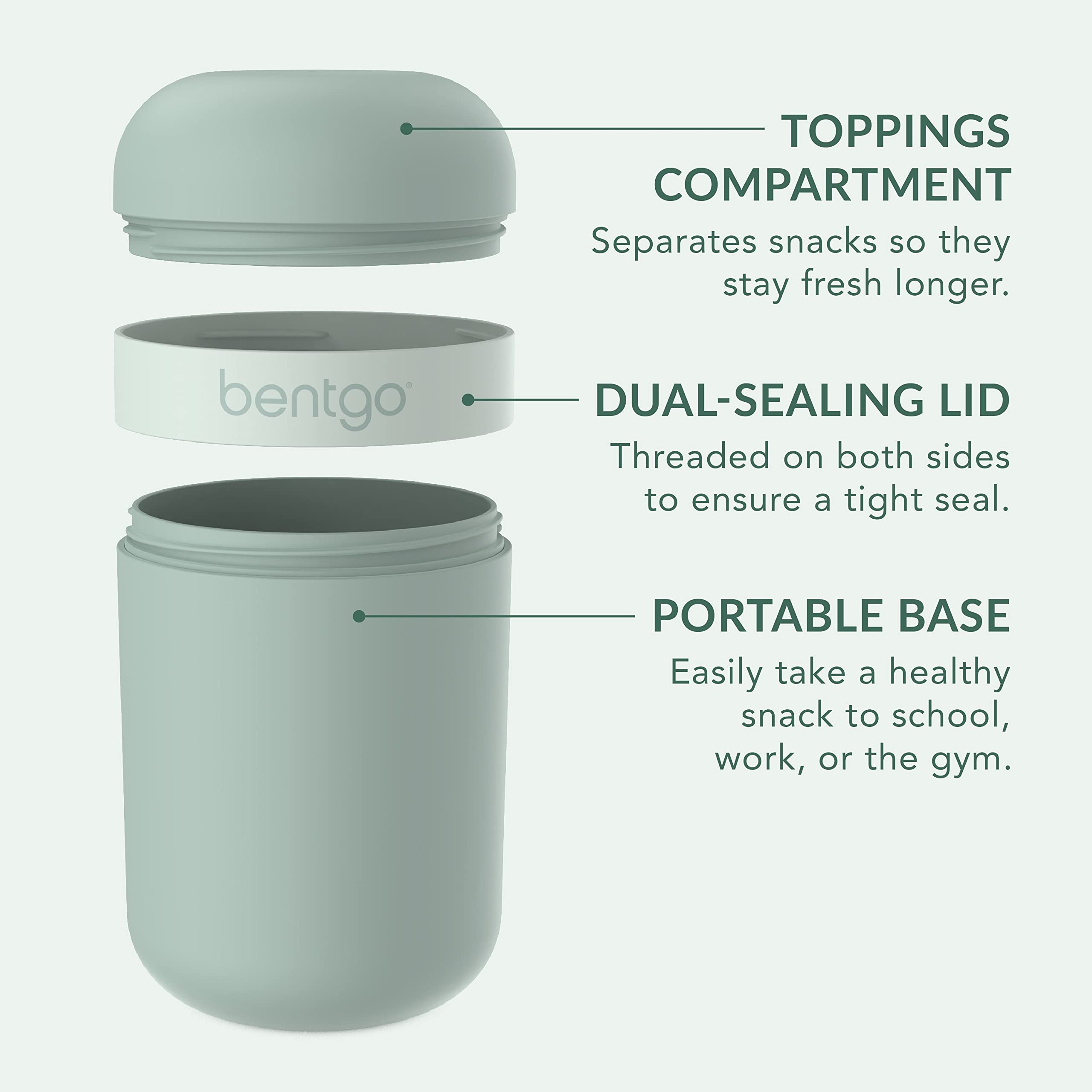 Bentgo Snack Cup base with 2-cup capacity for snacks or fruit.
