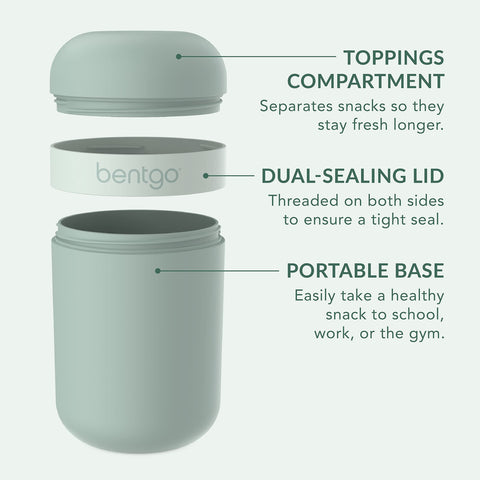 Bentgo Snack Cup base with 2-cup capacity for snacks or fruit.