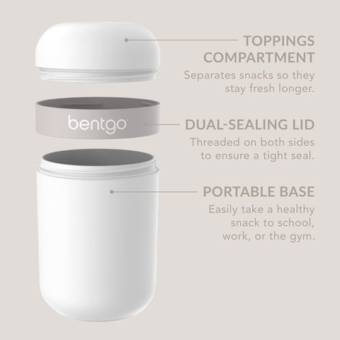 Bentgo Snack Cup is dishwasher safe for quick cleanup
