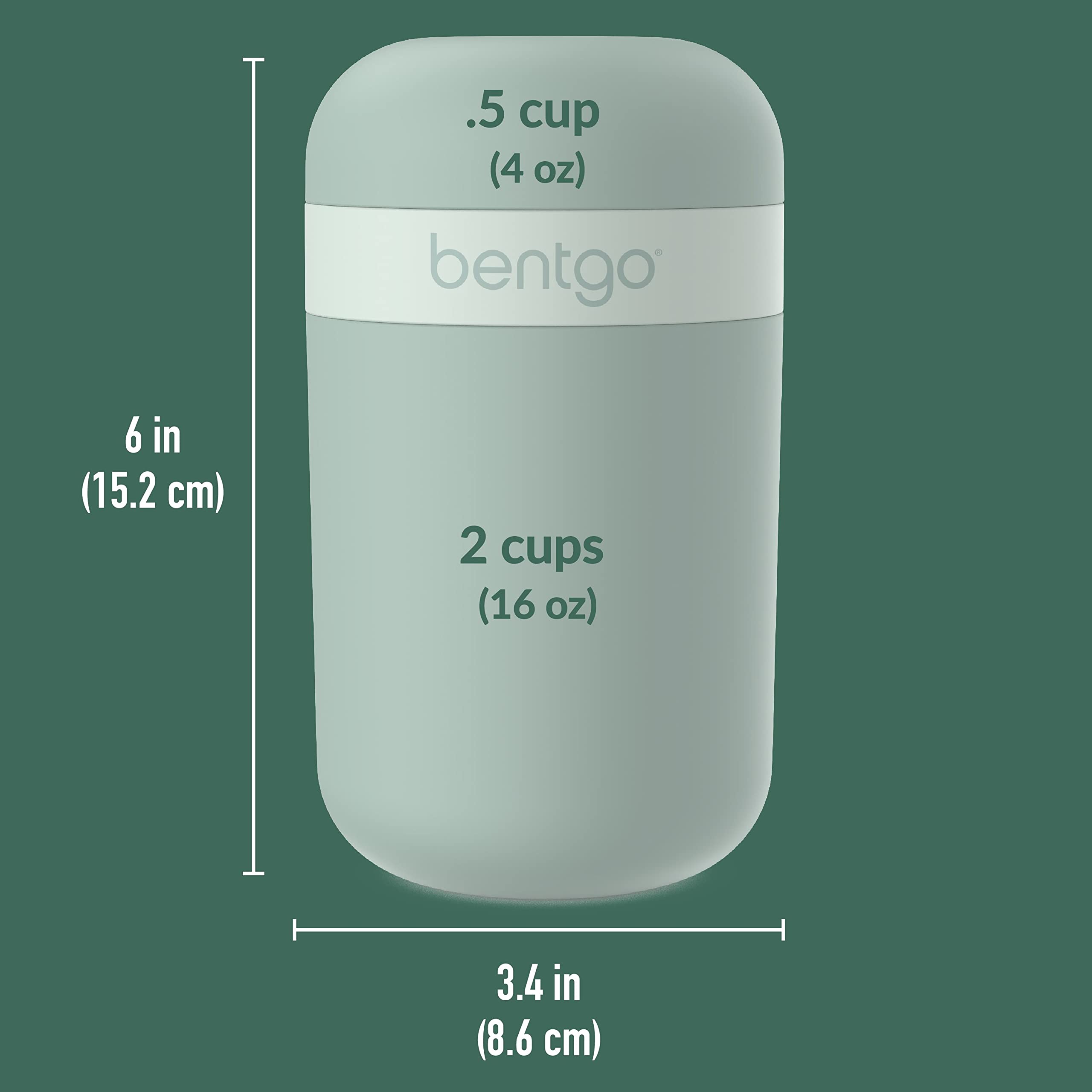 Bentgo Snack Cup on-the-go use emphasizes lightweight portability.