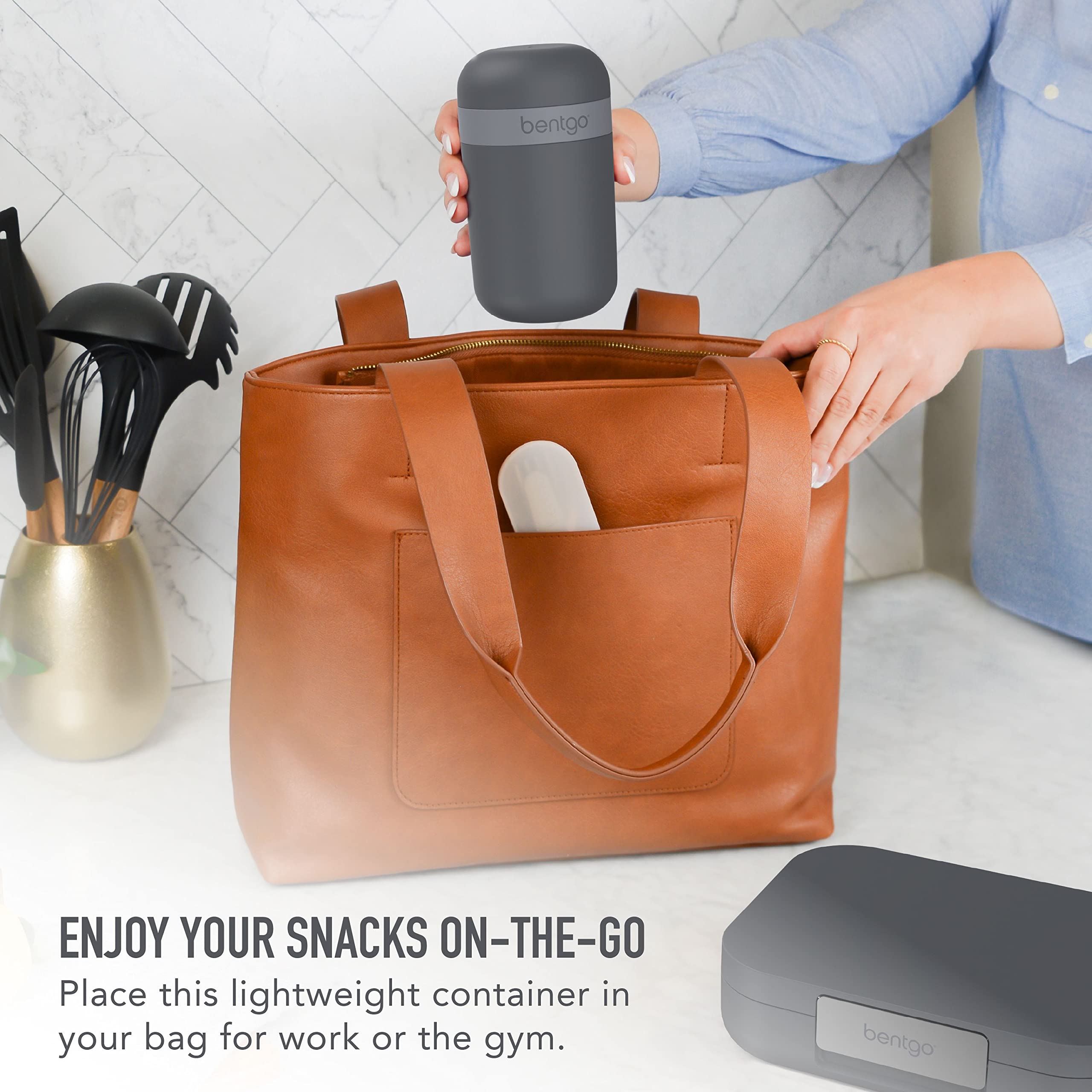 Bentgo Snack Cup toppings compartment keeps add-ins separate