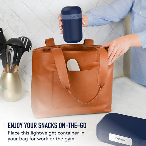 Bentgo Snack Cup toppings compartment keeps snacks organized for flavor mix-ins
