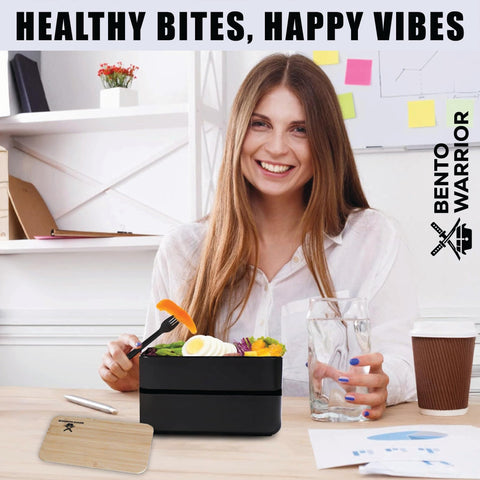 Bento Warrior meal prep organizer helps plan portions for healthy routines.