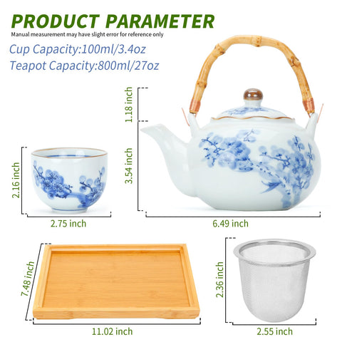 Beozinz teapot with stainless steel infuser ensures clean brew separation