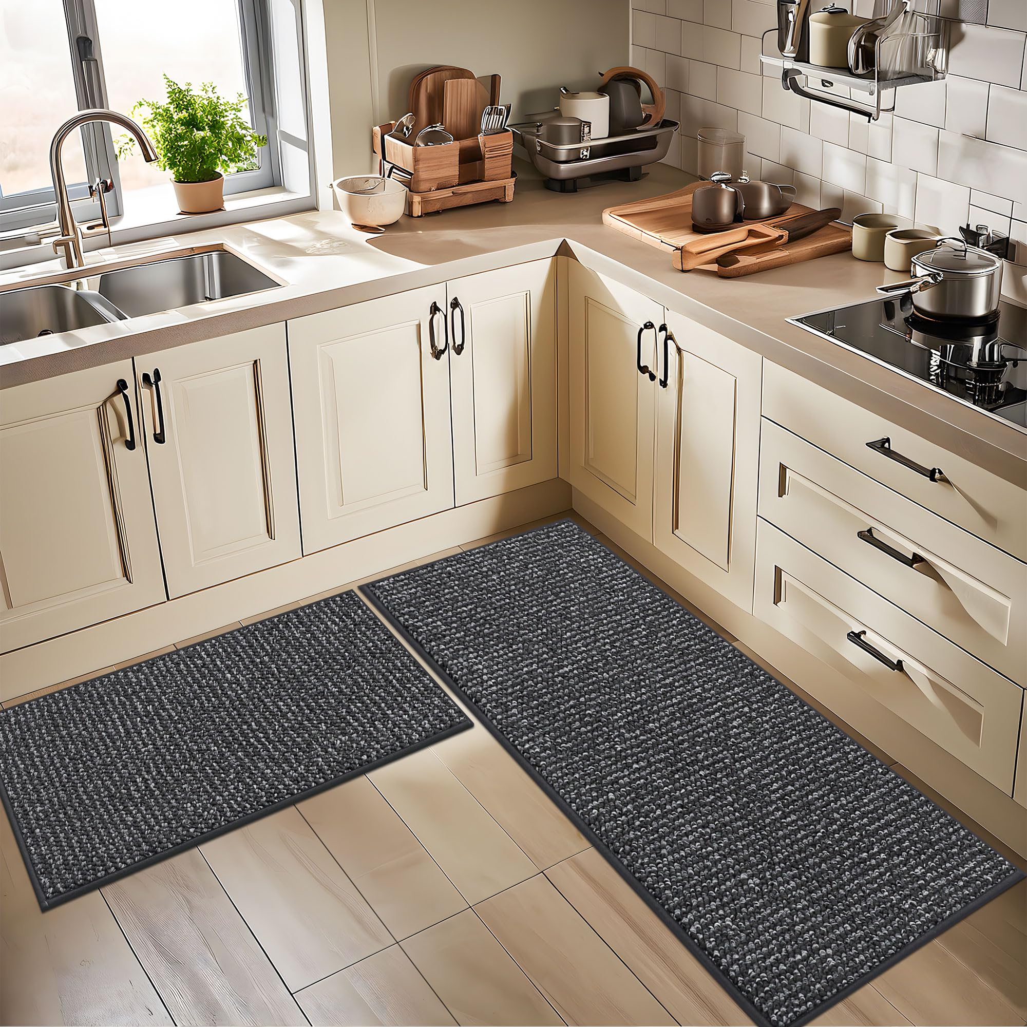 BEQHAUSE kitchen rug easy clean 20x32 quick upkeep