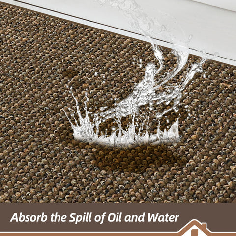BEQHAUSE rug demonstrates non-slip backing for secure placement on clean floors