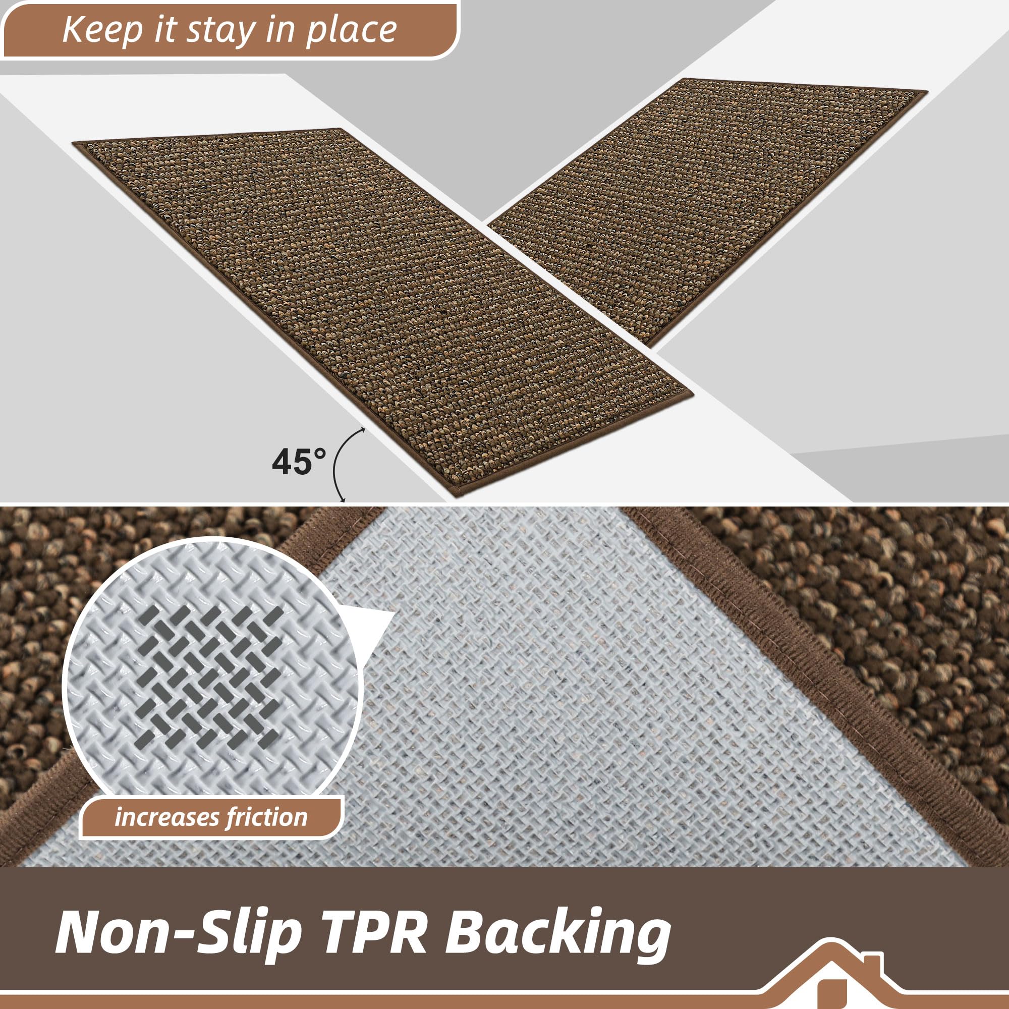 BEQHAUSE kitchen rug shows stain resistance ideal for busy cooking areas
