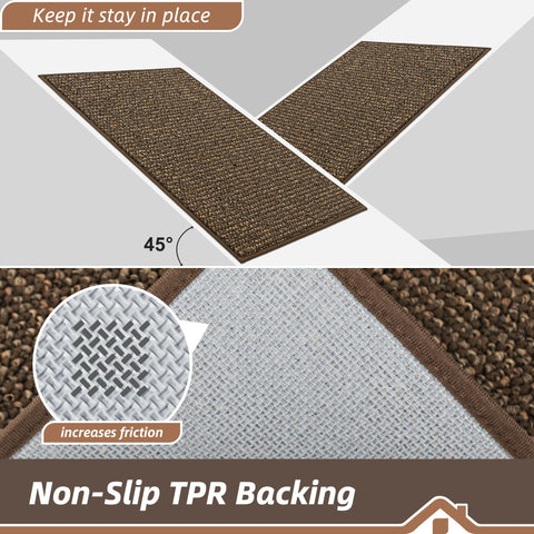 BEQHAUSE kitchen rug shows stain resistance ideal for busy cooking areas