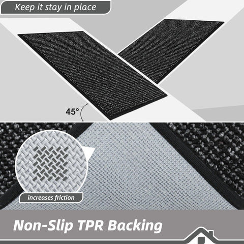 BEQHAUSE machine washable rug easy to deep clean.