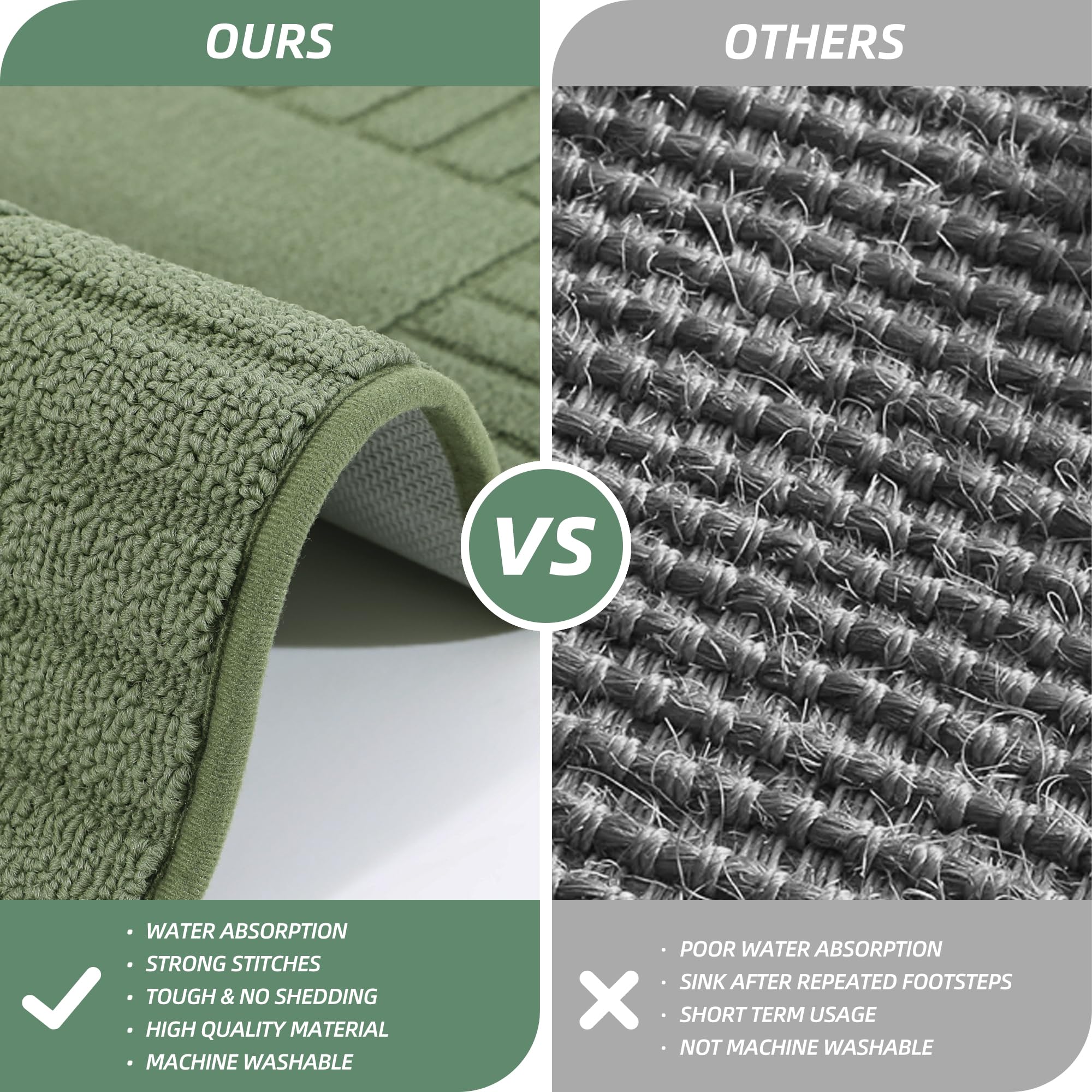 BEQHAUSE edge-lock technology prevents fiber shedding