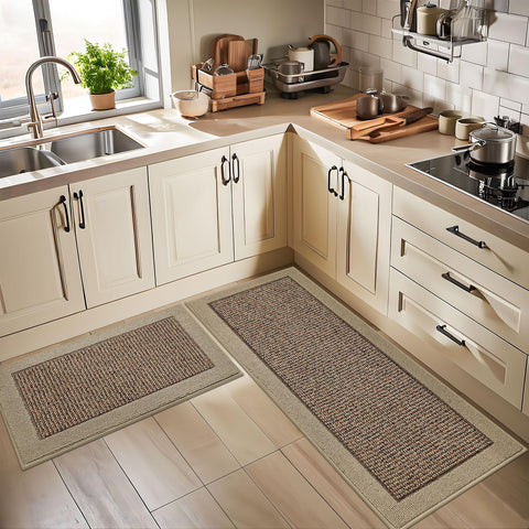 BEQHAUSE kitchen rug 24x60 suits longer kitchen layouts