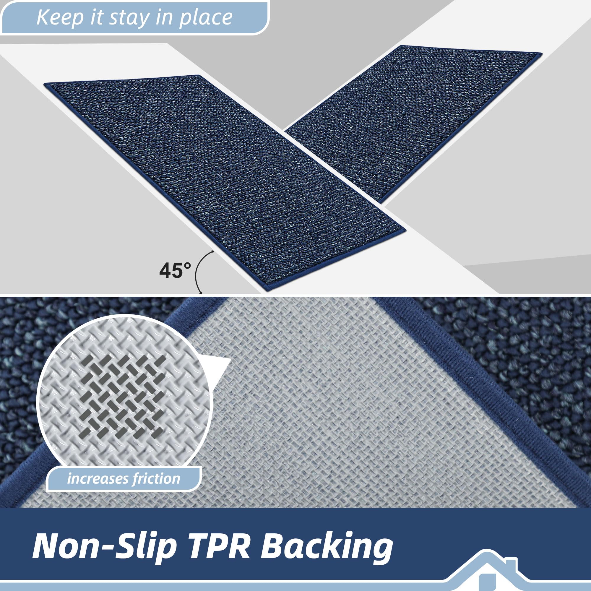 BEQHAUSE machine-washable rug refreshes quickly between uses.