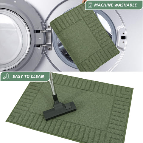 BEQHAUSE kitchen rug machine-washable for easy care