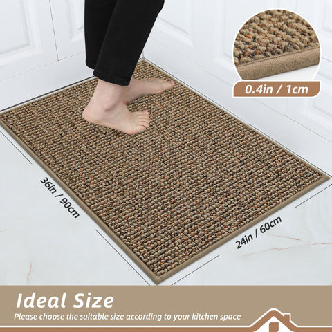 BEQHAUSE rug with non-slip backing for secure placement