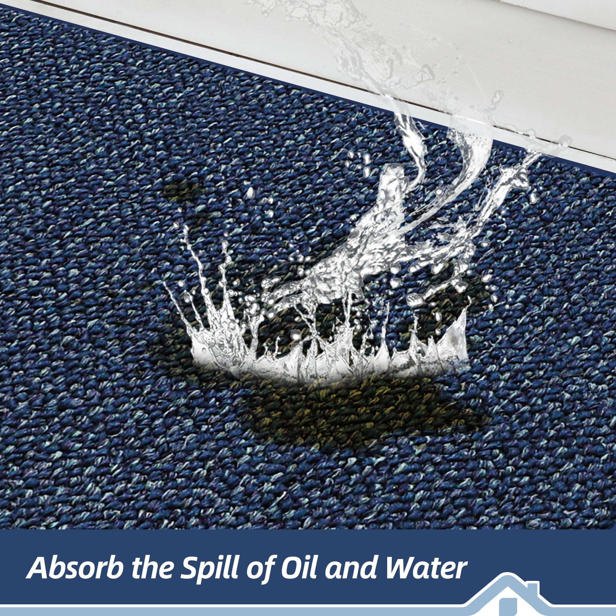 BEQHAUSE stain-resistant rug with dense yarns for long-lasting color.